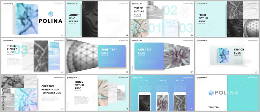 Canvas Prints minimal presentations design, portfolio vector templates with elements on white background. multipur