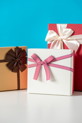 giftbox with bow for christmas, birthday party