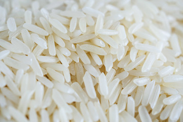 Thailand Jasmine rice texture background close up