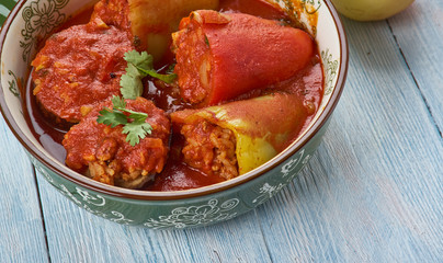 Balkan stuffed vegetables Dolmas