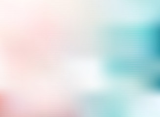 Abstract blurred blue and pink background with horizontal lines pattern texture.