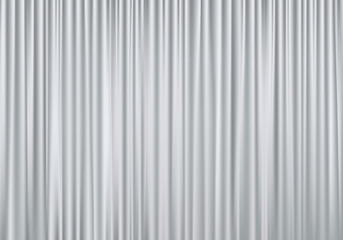 White curtains with folds background.