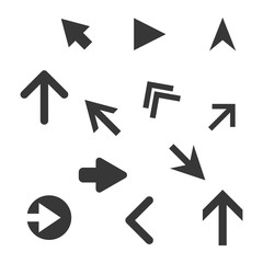 Arrow icons set