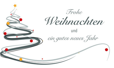 Frohe Weihnachten und ein gutes neues Jahr, Weihnachtskarte