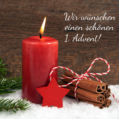 1. Advent-Weihnachtlicher Hintergrund