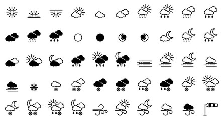 50 Weather Icons - Iconset
