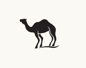silhouette stand camel logo
