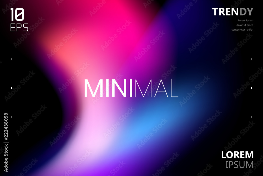 Sticker trendy fluid gradient shape background. abstract watercolor backdrop. color flow design