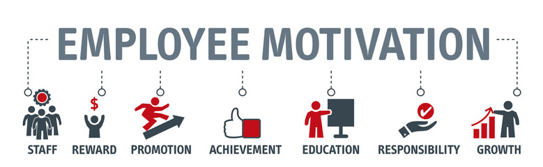 Employee motivation vector illustration business management strategy