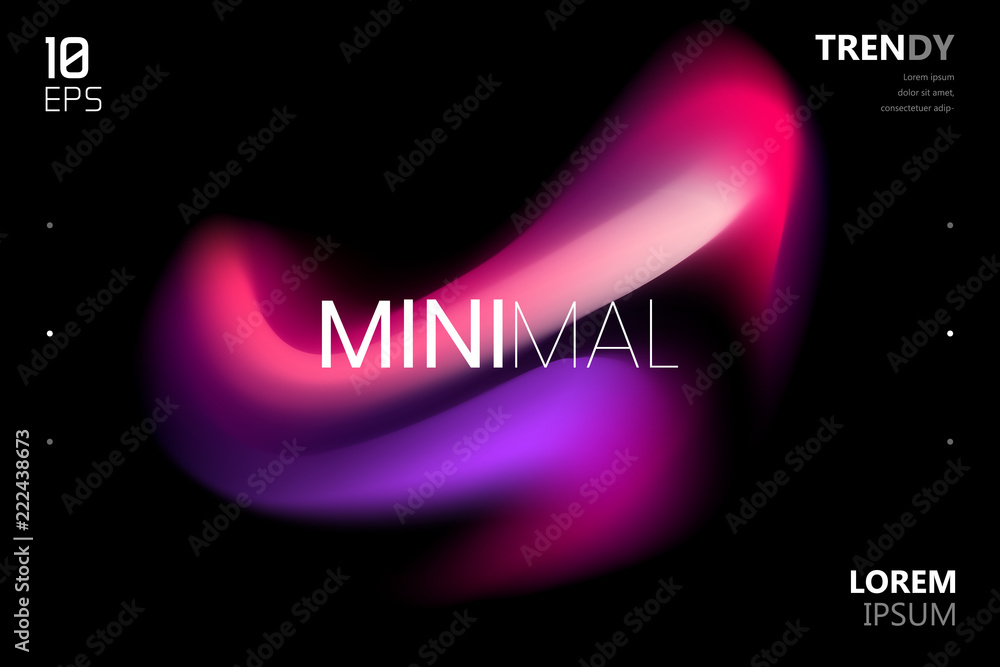 Sticker trendy fluid gradient shape background. abstract watercolor backdrop. color flow design