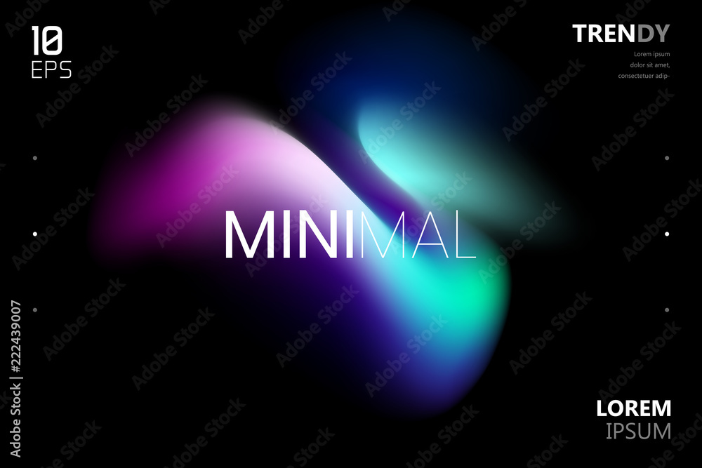 Canvas Prints trendy fluid gradient shape background. abstract watercolor backdrop. color flow design