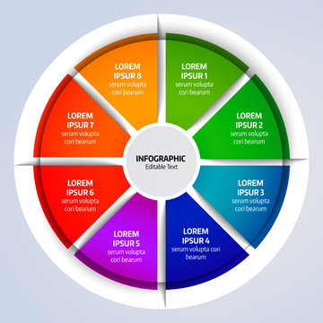 Business Infografik, Template mit editierbarem Text