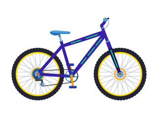 Vector illustration of a sport mountain bike