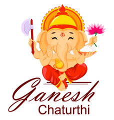 Happy Ganesh Chaturthi greeting card