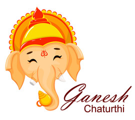 Happy Ganesh Chaturthi greeting card