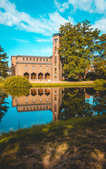 Obraz premium hydroelectric power station at cottbus, germany