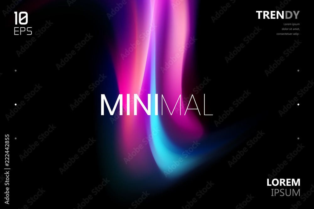 Canvas Prints trendy fluid gradient shape background. abstract watercolor backdrop. color flow design