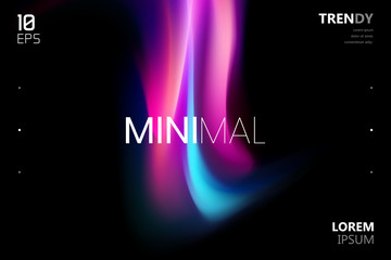 Trendy Fluid Gradient Shape Background. Abstract Watercolor Backdrop. Color Flow Design