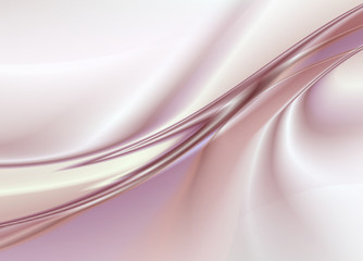 Naklejka premium Abstract pink background, wavy silk texture 