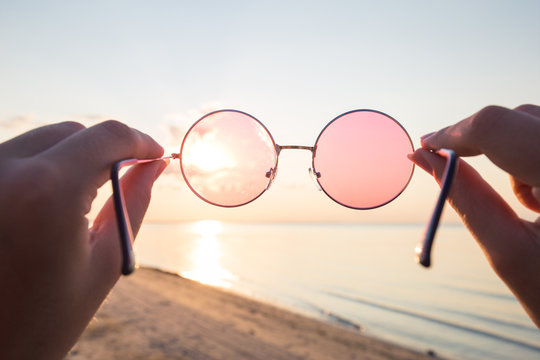 A look at the world through rose-colored glasses.