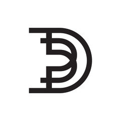 BD logo letter design