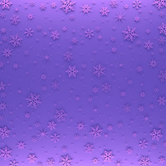 Christmas card decorated with white snowflakes. Pattern for Christmas greetings