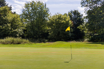Obraz premium Beautiful golf fields with green grass
