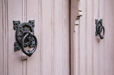 Old metal door knocker