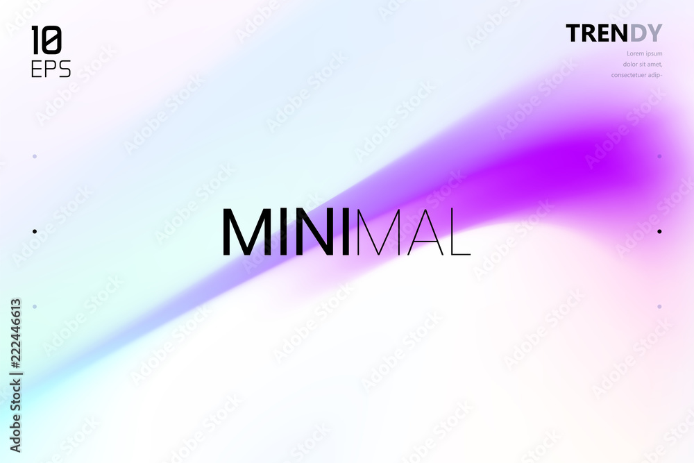 Wall mural trendy fluid gradient shape background. abstract watercolor backdrop. color flow design