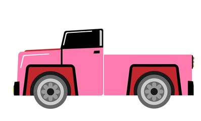 vintage old Pick up truck vector