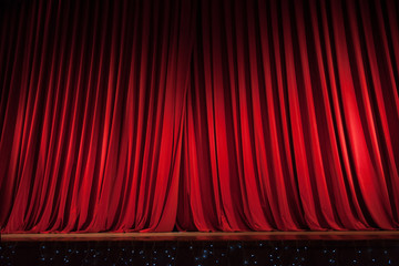 Red Stage Curtain - 222447047