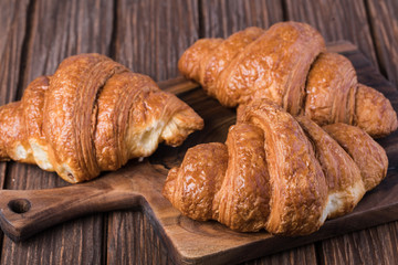 freshly baked croissants