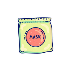 Pink face mask