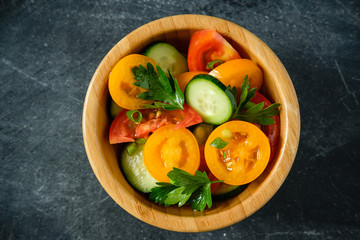 a fresh vegetable salad