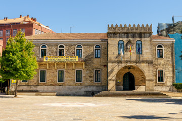 Fototapeta na wymiar Town hall building in Noia, Galicia, Spain.