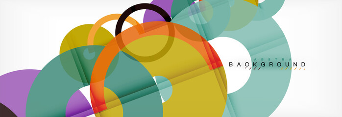 Obraz premium Geomtric modern backgrounds, rings abstract template