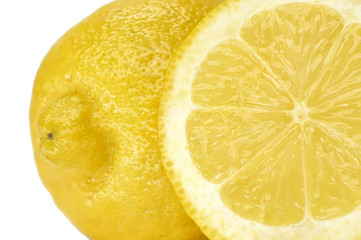 cut lemon fruit
