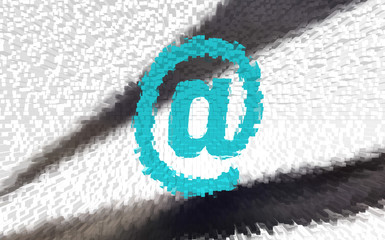 email blue internet symbol