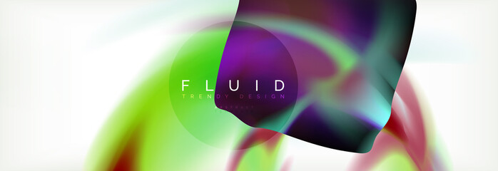 Background abstract holographic fluid colors wave design