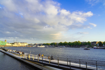 Fototapeta na wymiar アムステルダムOosterdokの風景
