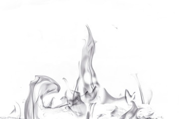 Fototapeta premium Abstract fire on white background