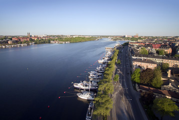 Obraz premium Aerial view of Stockholm City