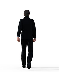 3d rendering of a Business man isolated over white background