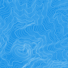 Naklejka premium The stylized height of the topographic contour in lines and contours. The concept of a conditional geography scheme and the terrain path. Vector illustration.