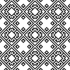 Vector seamless pattern. Stylish textile print with greek design. Greece meander fabric background.