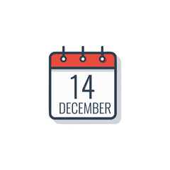 Calendar day icon isolated on white background. Vector illustration.
