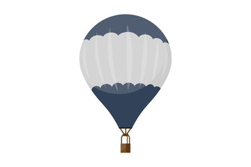 Hot air balloons vector illustration travel. Summer ballooning adventure cartoon.