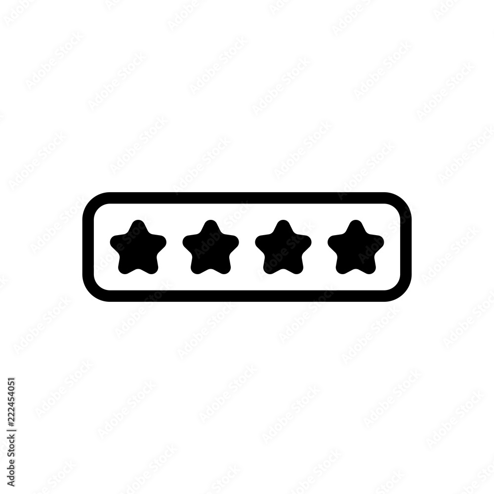 Poster pin code interface. simple icon. black on white background