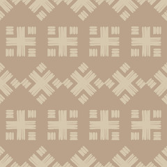 Ethnic boho seamless pattern. Traditional ornament. Geometric background. Tribal pattern. Folk motif. Textile rapport.