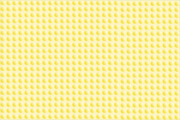 Abstract bumpy surface texture of gradient white and yellow round dots. Vector illustration, EPS10. Can be used as background, backdrop, image montage in graphic design, book cover, brochure, etc.